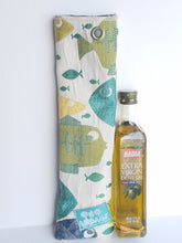 Olive oil/Vinaigrette bottle bag with Finger tote ring
