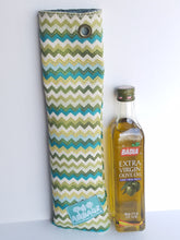 Slender Olive oil/Vinagette bottle with Finger tote ring